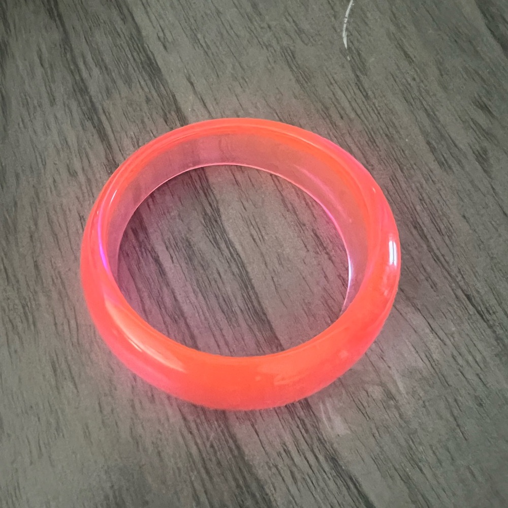 Orange Translucent Vintage Bangle - image 5